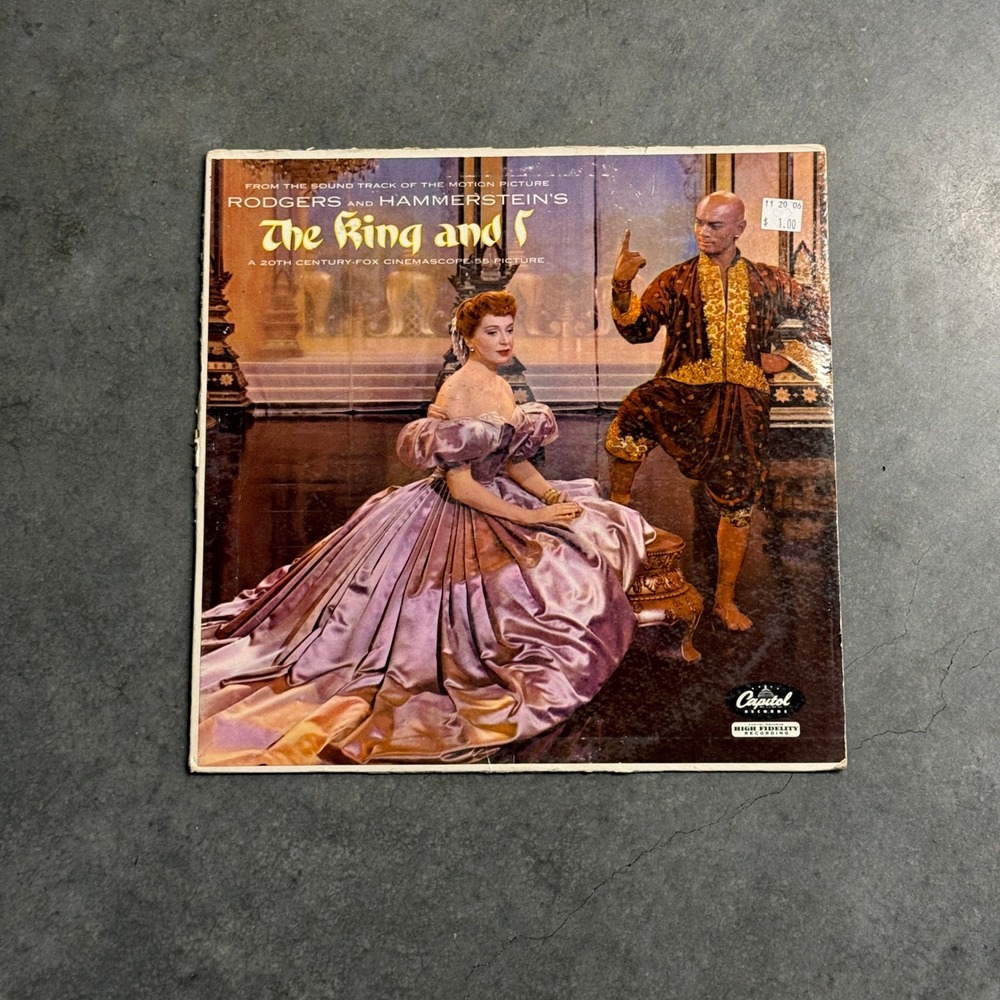 The King and I Soundtrack Vinyl LP Rodgers Hammerstein Capitol Records W740